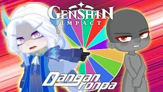 Genshin Impact x Danganronpa but the wheel decides their fate (ft. my favorite characters)