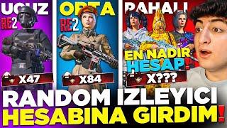 EN NADİR HESAPLARA GİRDİM!  FULL SARI-BEYAZ-MOR BAPE ve R2 ÇIKTI! UCUZ ORTA PAHALI! PUBG Mobile