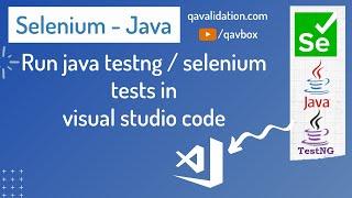 Create maven java project in VSCode and run testNG tests | testng.xml