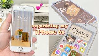 organizing my iPhone 6s~ aesthetic vlog ️