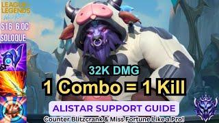 Wild Rift AP Alistar Support Guide - How To Carry Low Elo - Build, Runes, Gameplay Tips