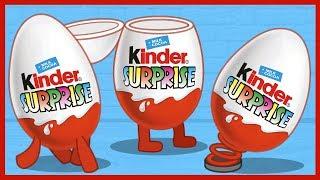 Киндер Сюрприз. Живые киндеры. ФИКСИКИ. Kinder Surprise. Surprise Eggs.