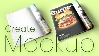 Quick Tutorial - How to create a magazine mockup- Quick Tutorial / Timelapse