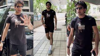 Saif Ali Khan Son Ibrahim Ali Khan Spotted At Outside Gym In Juhu ️