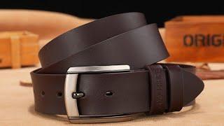 Мужской кожаный ремень COOLERFIRE Men's leather belt