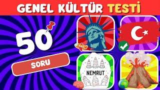 Ne kadar Bilgilisin ?  Genel Kültür Testi  50 Soruluk Orta Seviye 