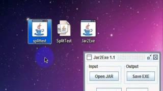 Jar2Exe converter 1.1 GUI Demo