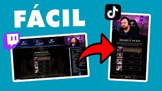  How to edit TWITCH CLIPS for TIKTOK (Easy WITHOUT programs)