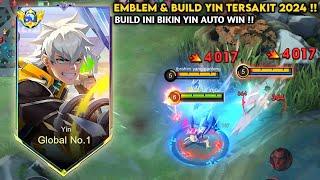 UPDATE! INI DIA EMBLEM & BUILD YIN TERSAKIT DI META SEKARANG! | BUILD TOP 1 GLOBAL YIN ~ MLBB