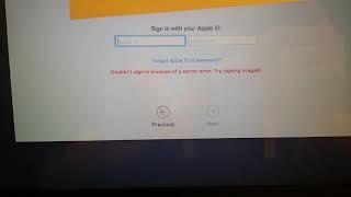 Could not sign in because of server error Mac password recovery easy fix