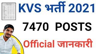 KVS Vacancy 2021 | KVS Recruitment 2021 | KVS latest news | KVS latest update | KVS new update