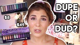 Urban Decay Naked Ultraviolet vs Rimmel Electric Violet Palette Review | Bailey B.