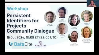 Persistent Identifiers for Projects Community Dialogue