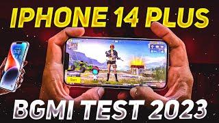 IPHONE 14 PLUS BGMI TEST 2023 | IPHONE 14 PLUS GAMING PERFORMANCEl