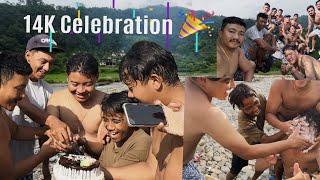 14K Family celebrating  with Homies@Vlogwithsuman974 @sushilgurung192