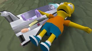 The Simpsons Hit & Run - Car Drives His Bart