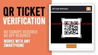 QR Code Ticket Verification