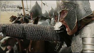 Age of the Ring Realms in Exile - Jugamos con Gondor y Angmar Batalla por la Tierra Media 2