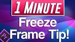 Premiere Pro Tutorial : How to Insert Frame Hold Segment on just One Clip / Track
