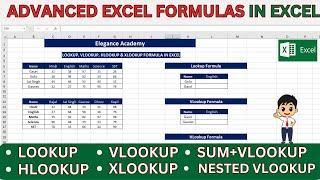 Lookup, Vlookup, Hlookup & XLookup Formula in excel #excel #msexcel #lookup #vlookup #hlookup