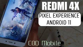 Redmi 4X: Pixel Experience | New Features & Overview | ANDROID 11 | CALL OF DUTY TEST | JAN 2021