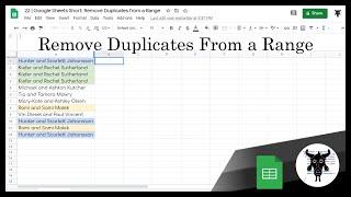 Google Sheets Beginners: Quickly Remove Duplicates from Rows (22)