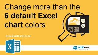 Change more than 6 default chart colors in MS Excel.