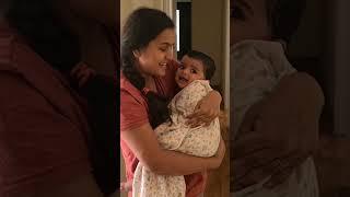 Cute baby Vinaaya after bath reaction