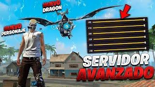 Probé El SERVIDOR AVANZADO en Free Fire 2024 NUEVO AIDROP DRAGONCITO