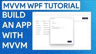 WPF MVVM Tutorial: Build An App with Data Binding and Commands
