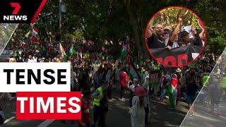 Pro-Palestinian protesters marched through the streets of Sydney | 7NEWS