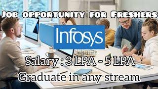 Infosys | Any Graduate | Process Executive | Freshers can apply