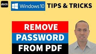 Remove Password from PDF | Password Removal from a PDF