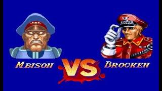 MUGEN Battle: M.Bison (Me) vs Brocken (Hard 8 AI)