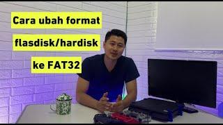 CARA FORMAT FLASHDISK KE FAT32 !!! 100% BERHASIL BISA UNTUK FORMAT HARDISK EXTERNAL JUGA