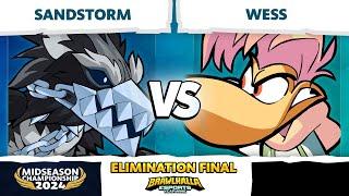 Sandstorm vs Wess - Elimination Final - Brawlhalla Midseason Championship 2024 - LAN 1v1