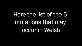 (learning Welsh) The list of written mutations in Welsh