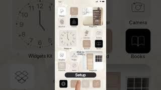 iOS Home Screen idea Aesthetic themes minimal, app icons, Widgets & Wallpapers with Widgets kit app
