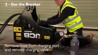 JCB Attachments  How to install a JCB Hydraulic Breaker