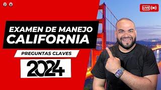 EXAMEN TEORICO DE MANEJO CALIFORNIA 2024 I Aprobarás con estas preguntas #7,8