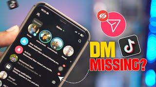 How to Solve TikTok DM Option Missing on iPhone | Fix Direct Messages Not Showing