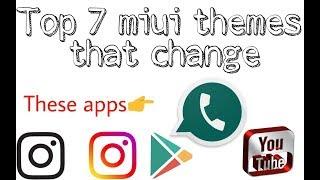 How to change Whatsapp skin/Top7 best MIUI themes changes whatsapp, Instagram/Whatsapp black skin