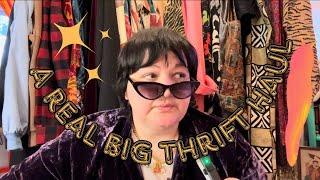 A REAL BIG PLUS SIZE VINTAGE THRIFT HAUL + try on