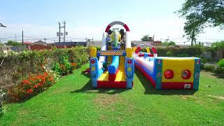 Inflatable Obstacle Race Car | Wild Rides Party Rentals