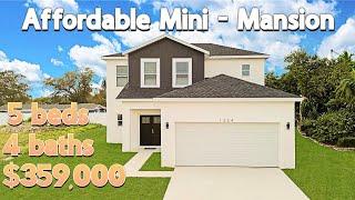 Affordable MINI-MANSION in FLORIDA! | Touring a 2024 5 Bed, 4 Bath Home in Winter Haven, Florida!