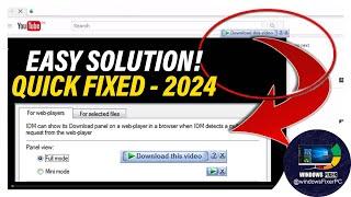 Fix IDM Not Showing on YouTube in Chrome | Quick Solutions!