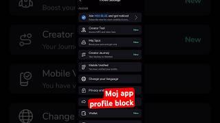 Moj App Creating Post Problem You Are Blocked Very Bad News Moj Profile Blocked 