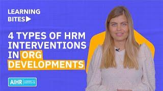 4 Types of HRM Interventions in Organizational Development