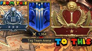 How to get to GOLD 1 in TAG TEAM ARENA | Raid Shadow Legends