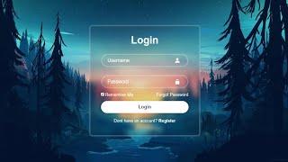 Responsive Login Form in HTML and CSS | Login Page HTML CSS